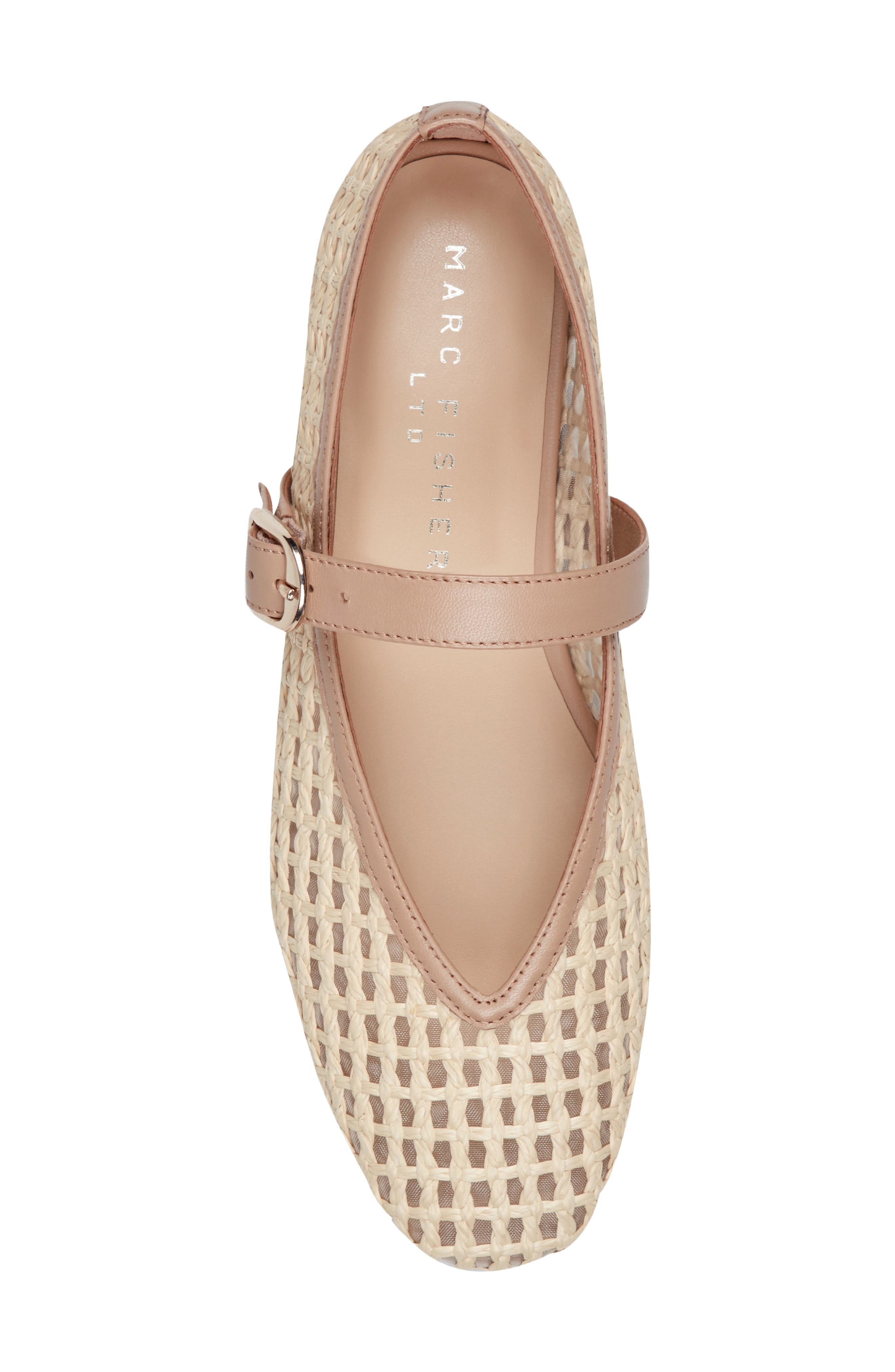 Marc Fisher LTD Godea Flat, Alternate, color, Light Natural