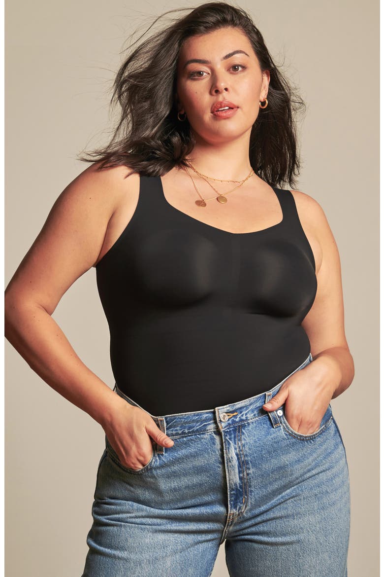 Smoothing Camisole, Alternate, color, BLACK
