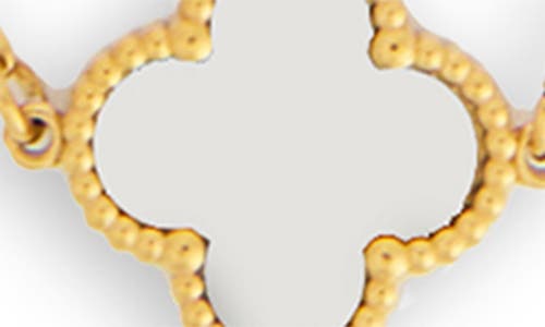 Saachi Clover Station Charm Necklace In Gold