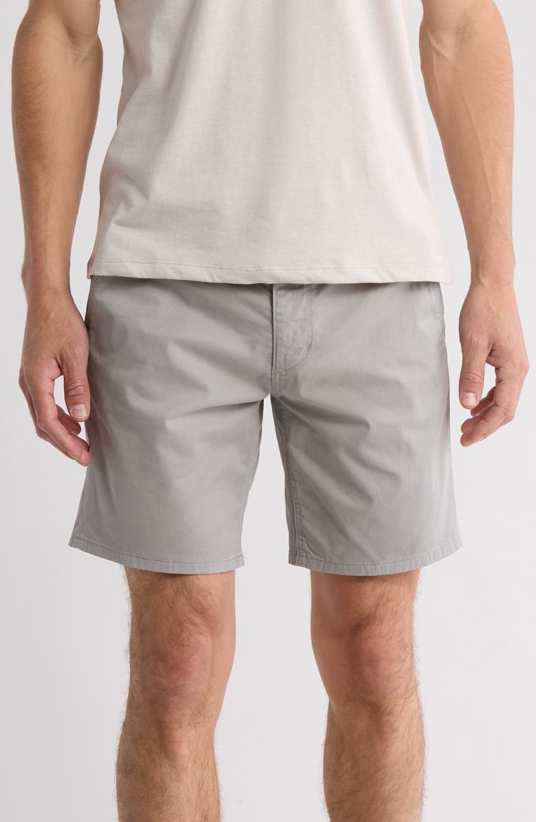 Joe's Stretch Cotton Trouser Shorts, Main, color, Quiet Grey