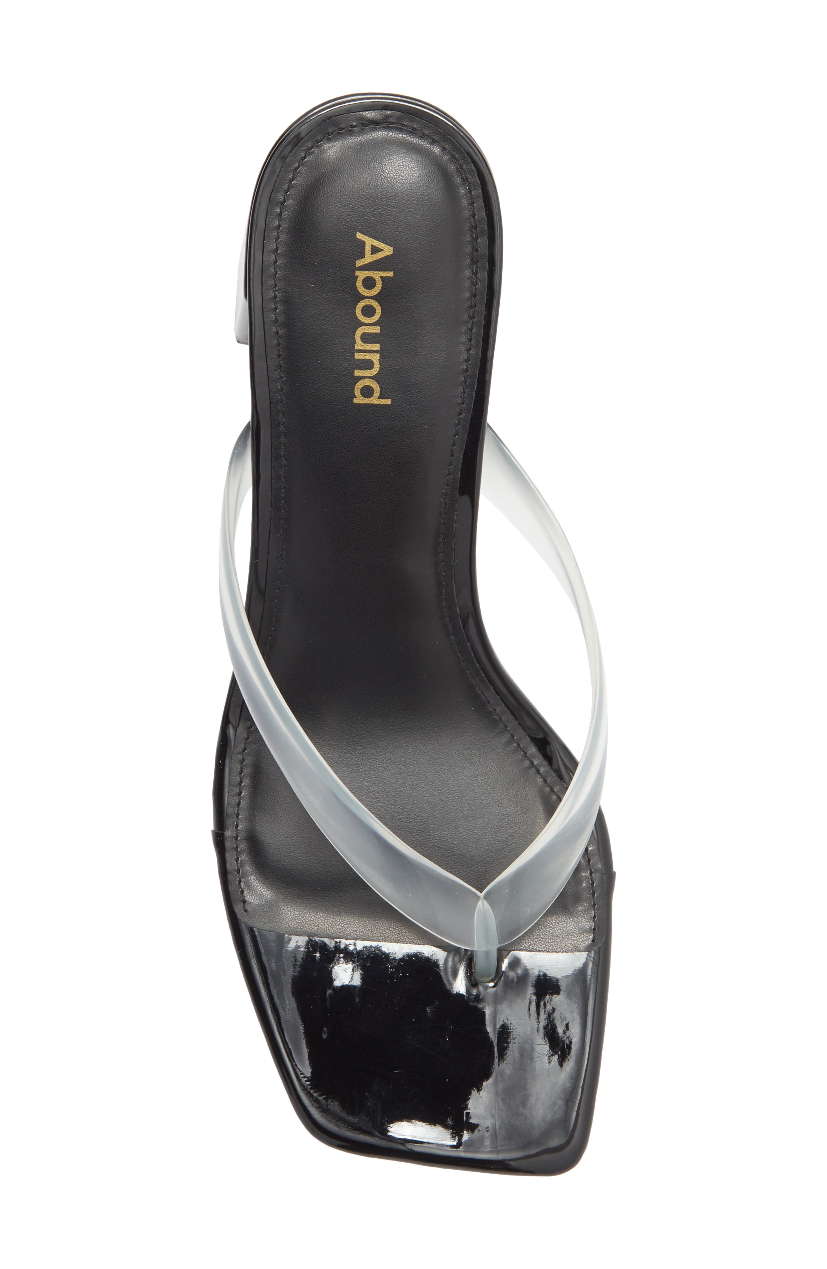Abound Blayne Block Heel Sandal, Alternate, color, Clear/ Black