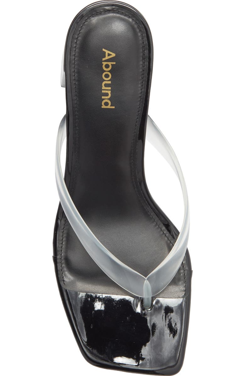 Abound Blayne Block Heel Sandal, Alternate, color, Clear/ Black