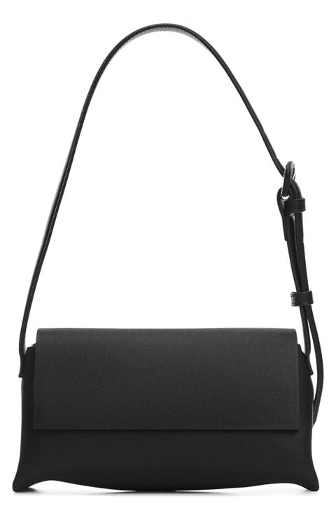 Faux Leather Shoulder Bag