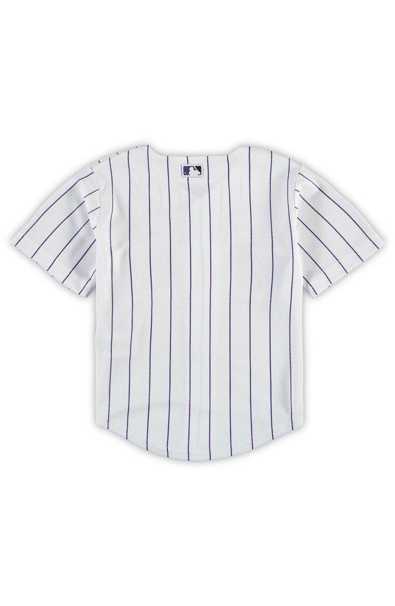 Nike Toddler Nike White Colorado Rockies Replica Team Jersey, Alternate, color,