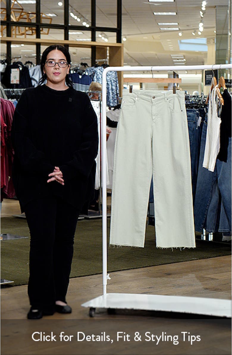 Saige Raw Hem Ankle Wide Leg Jeans, sales video thumbnail