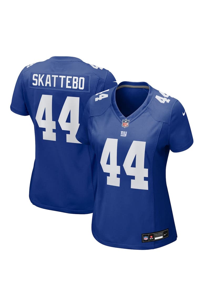 Women's Nike Cam Skattebo Royal New York Giants Team Game Player Jersey, Alternate, color, Royal