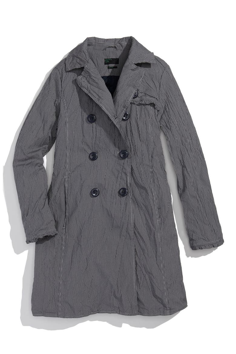 Trench Coat, Main, color, NAVY HOUNDSTOOTH