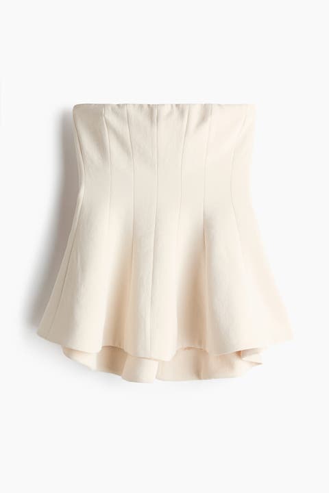 Bandeau Peplum Top