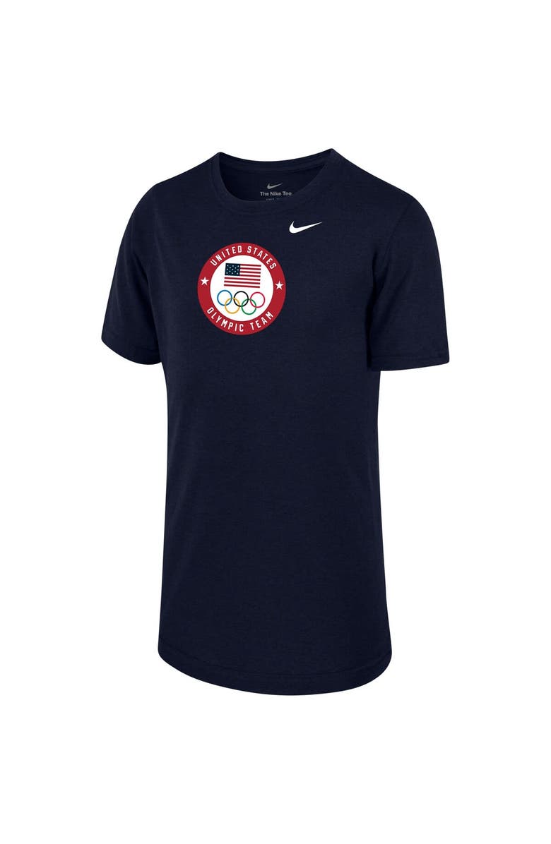 Nike Youth Nike Navy Team USA Legend Performance T-Shirt, Main, color,