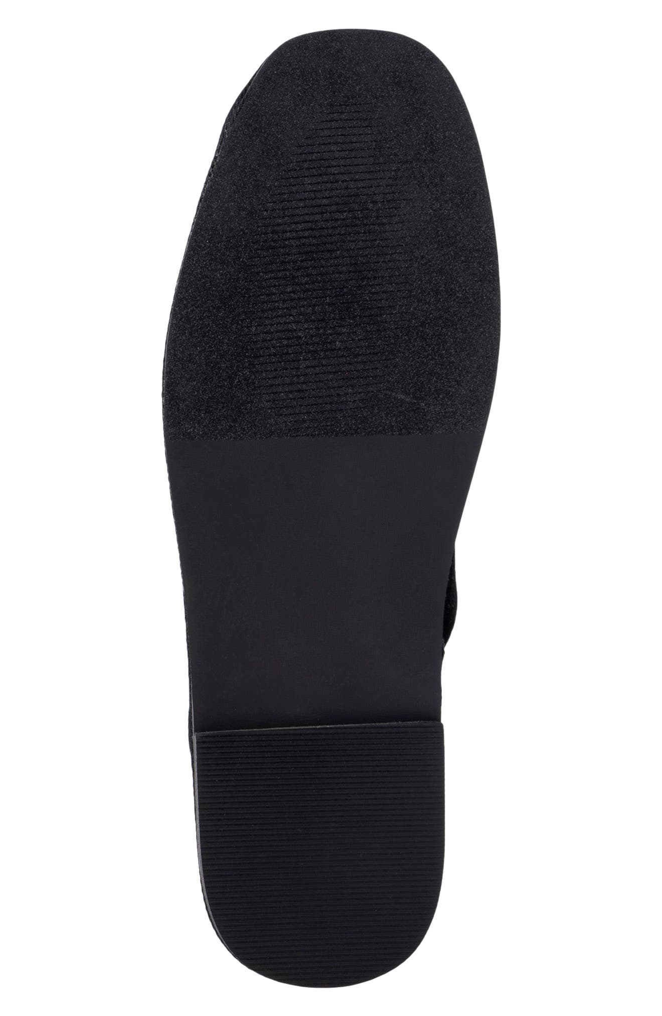 TORGEIS Pippa Rhinestone Embellished Velvet Slipper, Alternate, color, Black