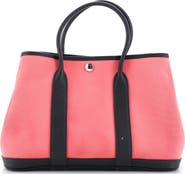 Pre-Owned Hermes Garden Party Tote Toile and Leather 30