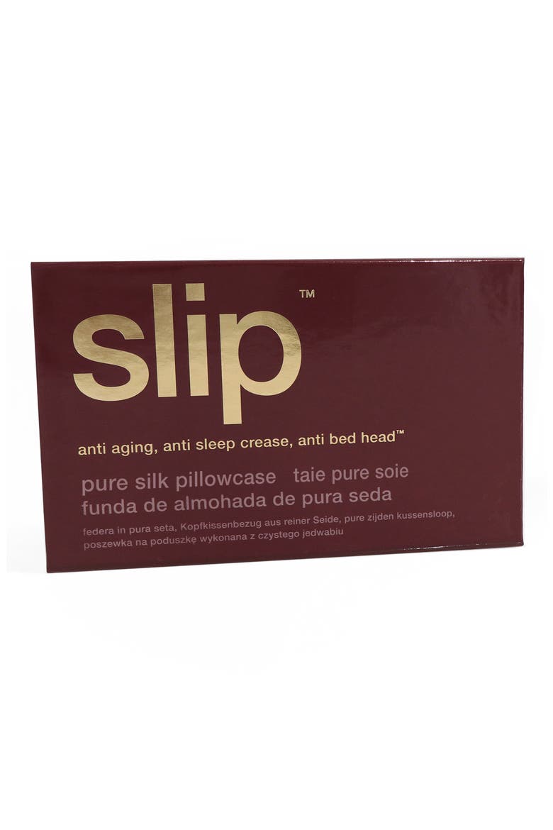 Plum Pure Silk Pillowcase (Nordstrom Exclusive), Alternate, color, NO COLOR