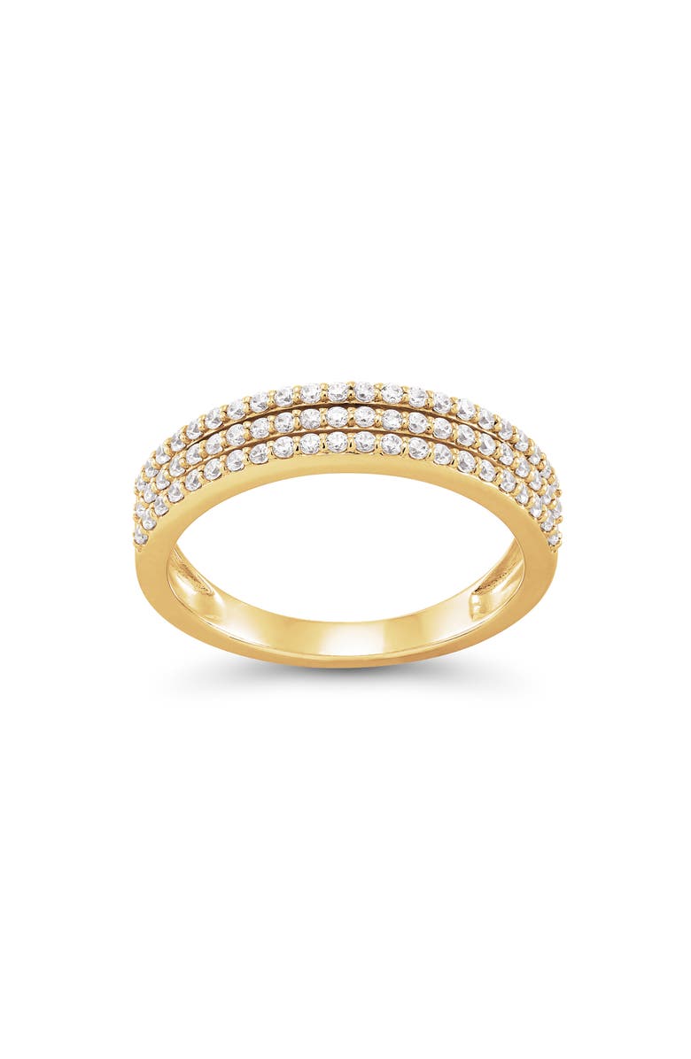 Frankie & Zoe Triple Row Diamond Band Ring - 0.33ct., Main, color, Yellow Gold