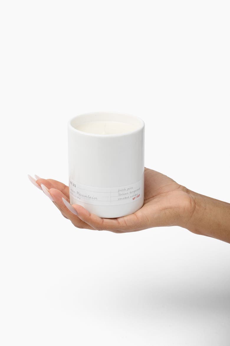 No. 32 Loon Mountain Scented Candle, Alternate, color, White