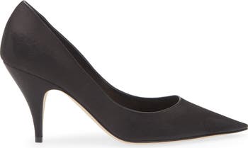 靴 The Row Almond Pumps 37 Almond leather pumps in black - The Row | Mytheresa