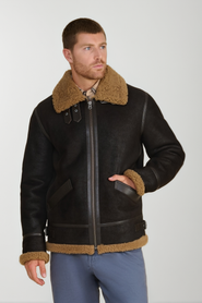 FURNIQ UK Frederick Shearling Aviator Jacket