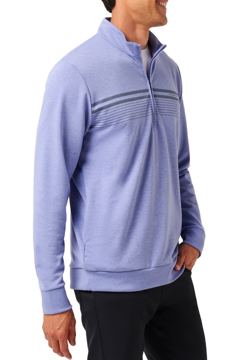 Moonlighter Half Zip Pullover, Alternate, color, HEATHER VIOLET STORM
