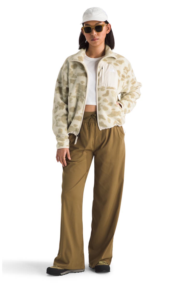 Yumiori Off Peak Full Zip Fleece Jacket, Alternate, color, PALE KHAKI HERITAGE PRINT