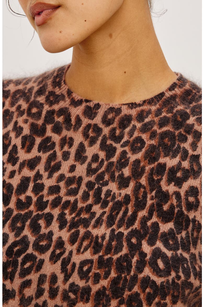 Sofia Wool and Cashmere Crewneck Sweater, Alternate, color, BROWN NALA
