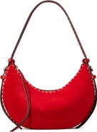 Tory Burch Romy Suede Half Moon Shoulder Bag