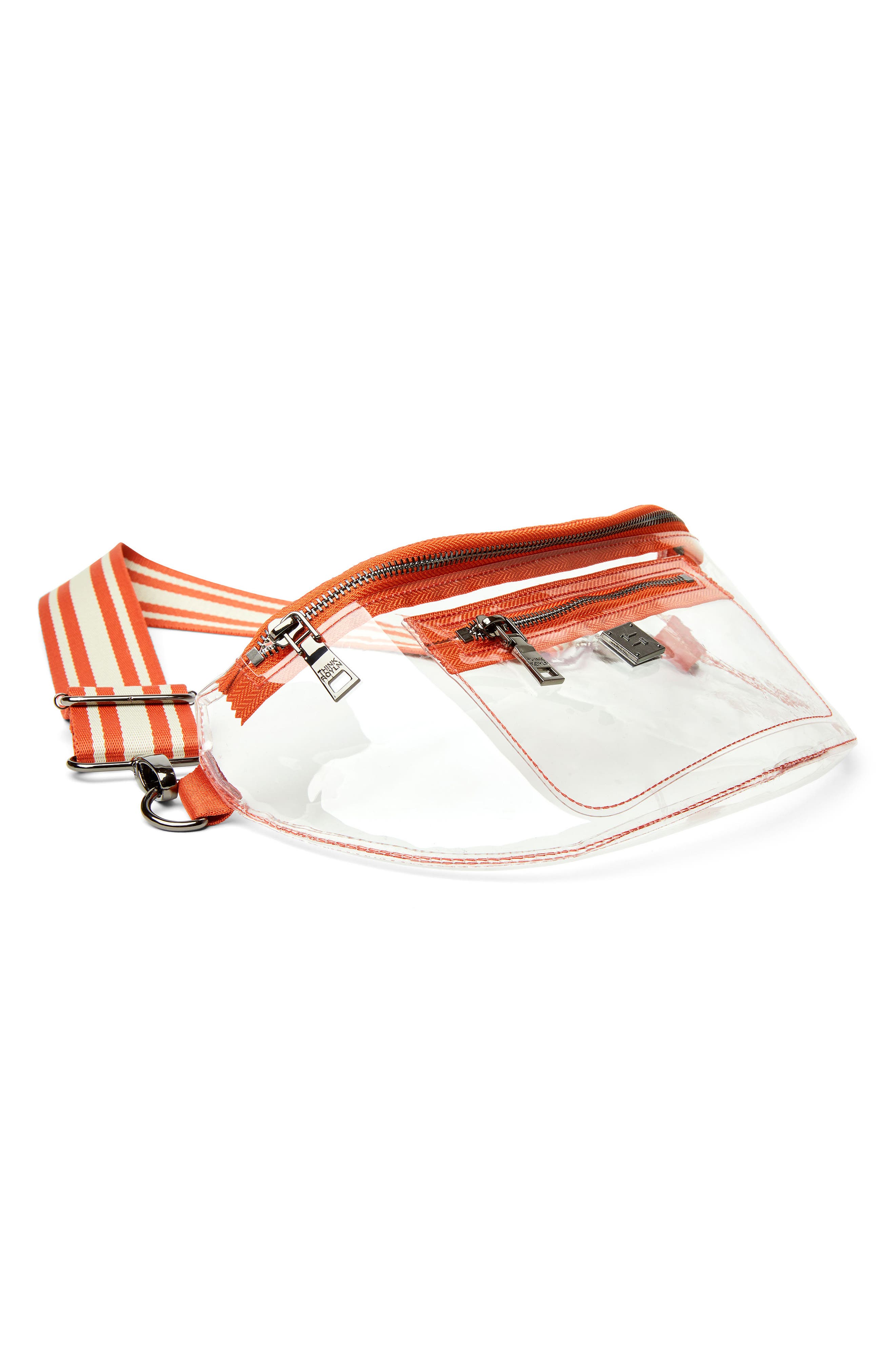 THINK ROYLN Clear Stadium Crossbody Bag, Alternate, color, Clear Soft Pvc Univ Of Texas