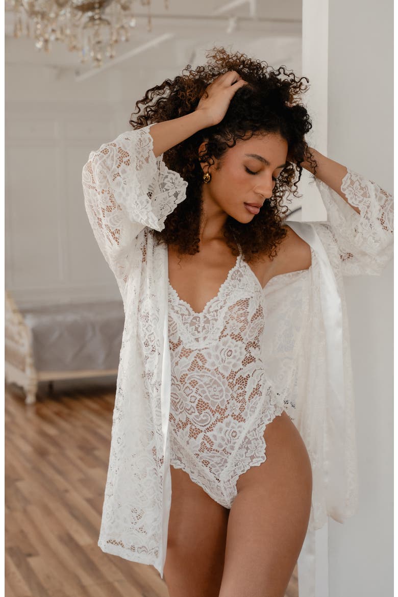 Brynleigh Lace Teddy, Alternate, color, IVORY