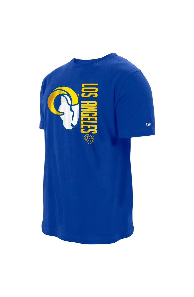 New Era Men's New Era Royal Los Angeles Rams Split Logo 2-Hit T-Shirt, Alternate, color,