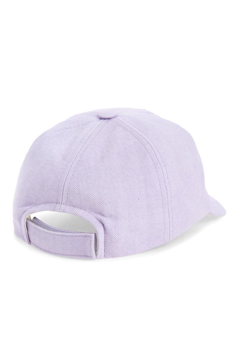Tyron Denim Baseball Cap, Alternate, color, LILAC