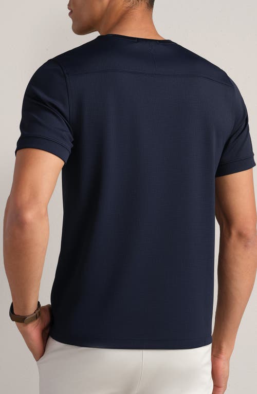 Rhone Waffle Tech Crew T-shirt In Blue