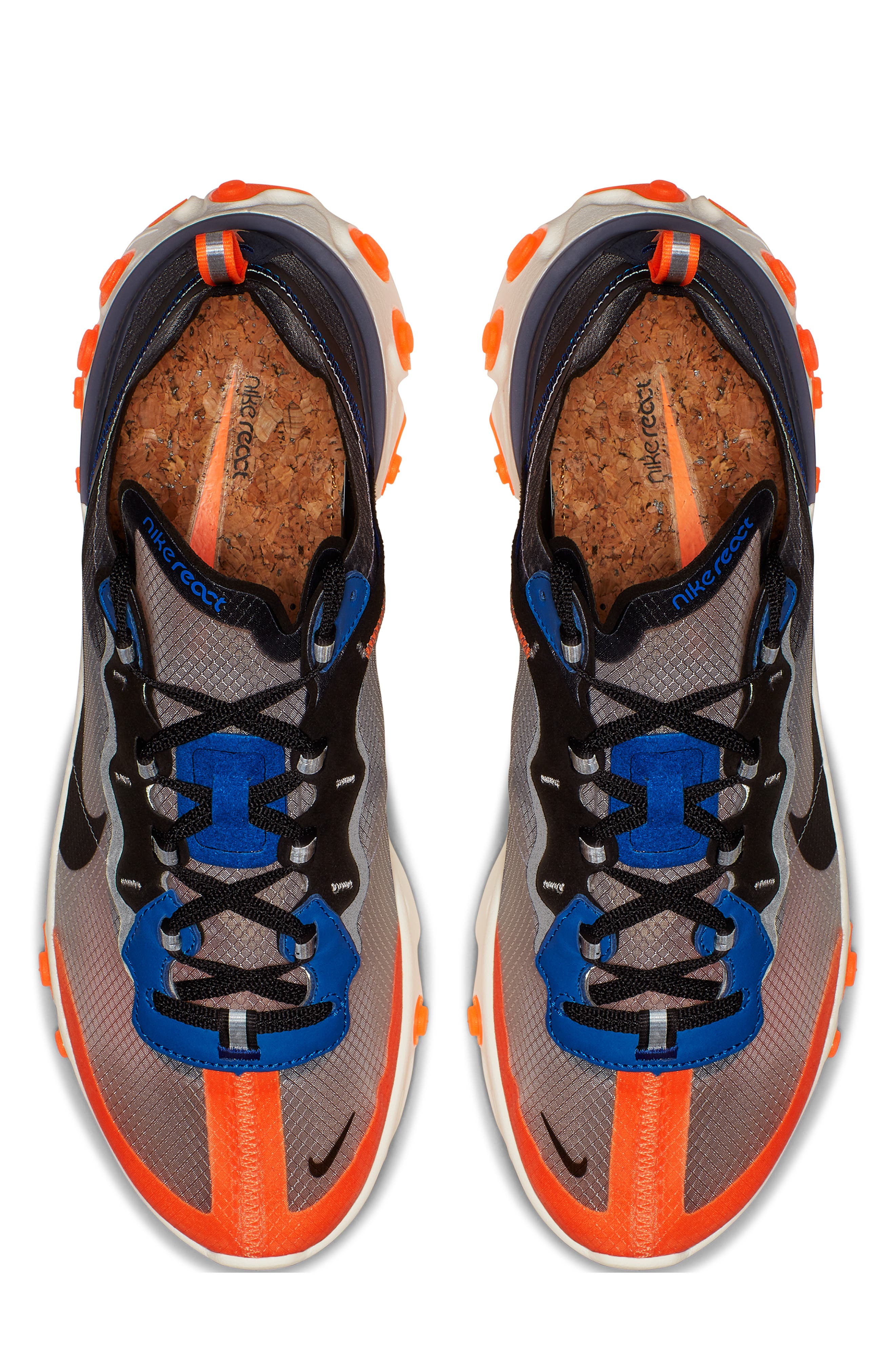 React Element 87 Sneaker, Alternate, color, WOLF GREY/ BLACK/ THUNDER BLUE