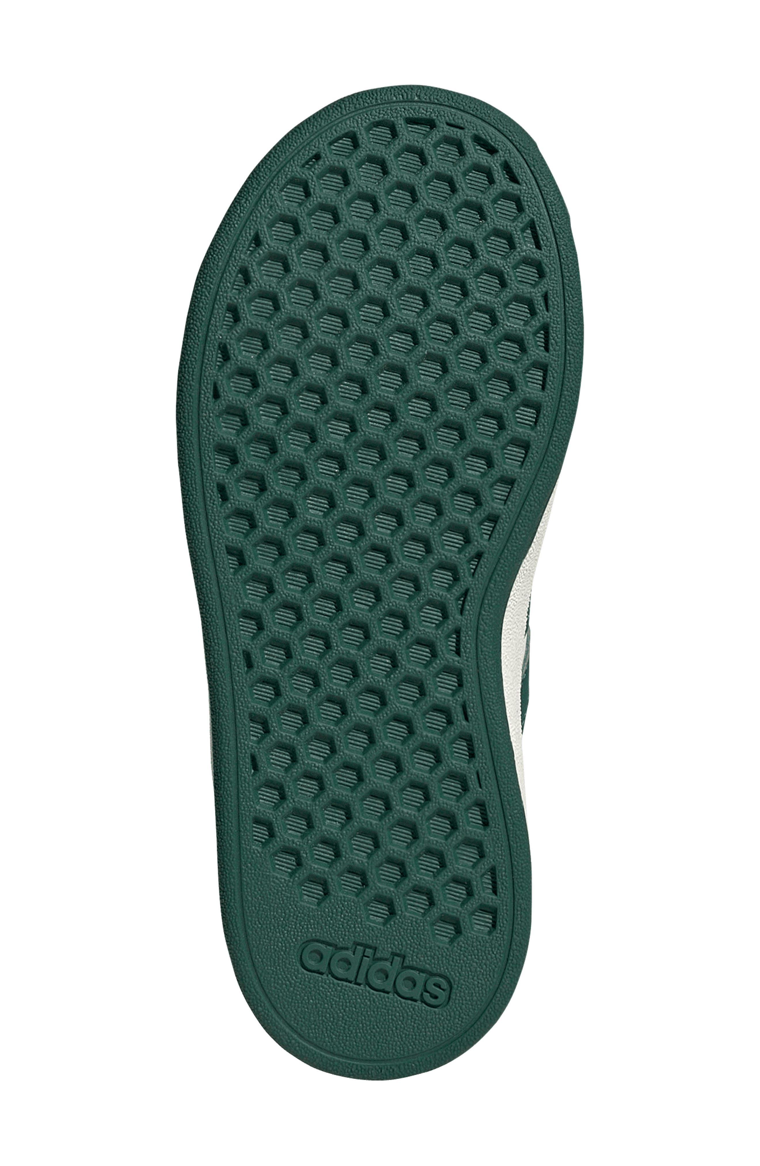 adidas Kids' Grand Court 2.0 Sneaker, Alternate, color, Off White/ Green/ Black