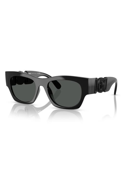 Versace 52mm Pillow Sunglasses In Black