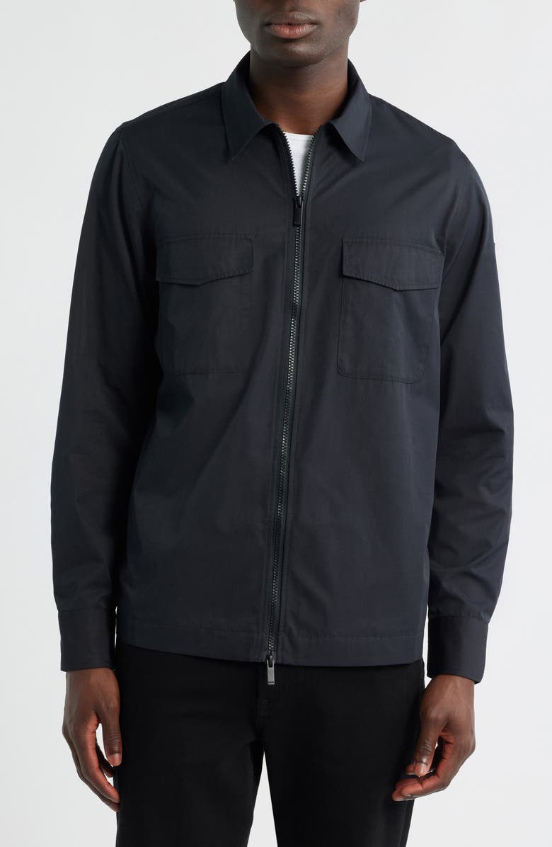 BOSS Olson Shirt Jacket, Alternate, color, Black
