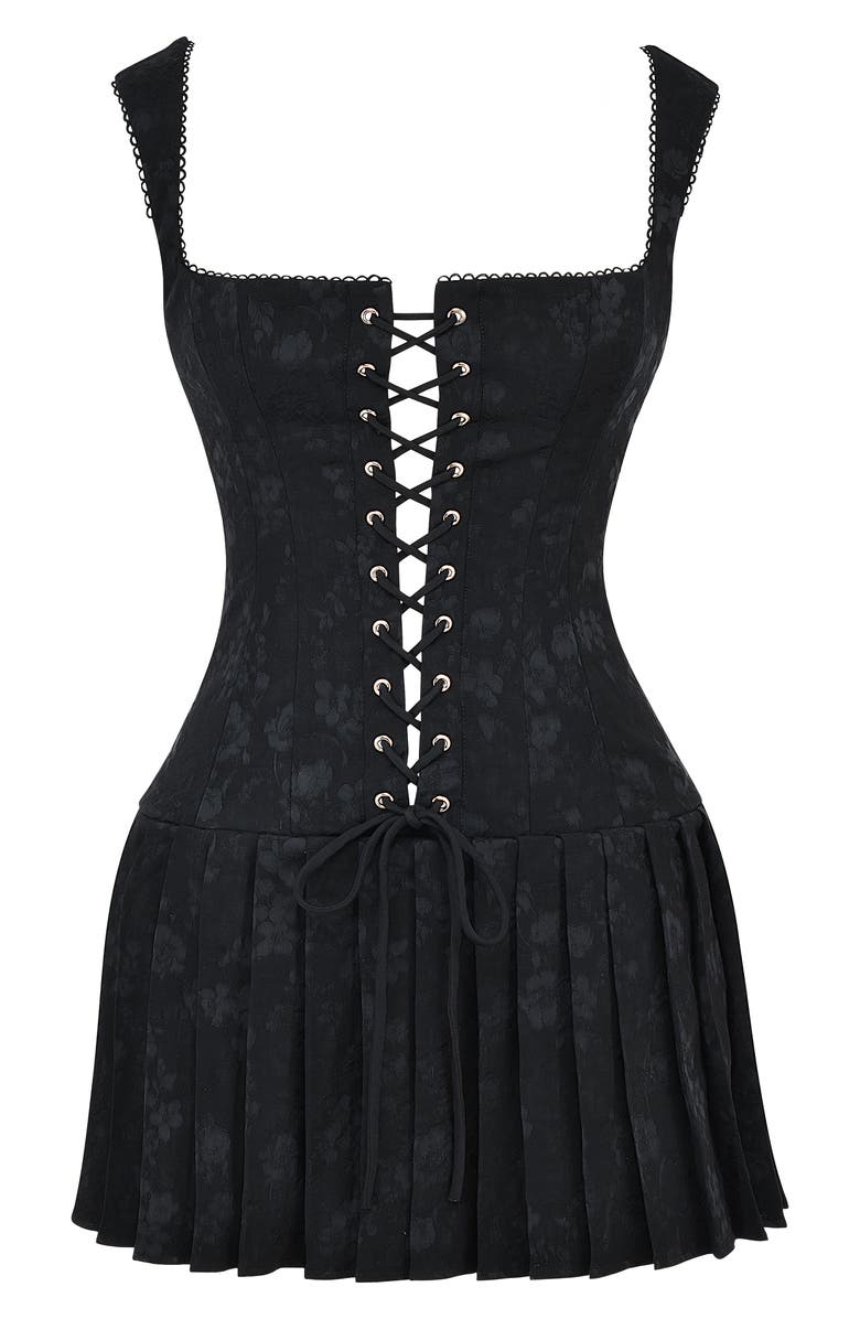 HOUSE OF CB Talia Pleated Corset Minidress, Alternate, color,
