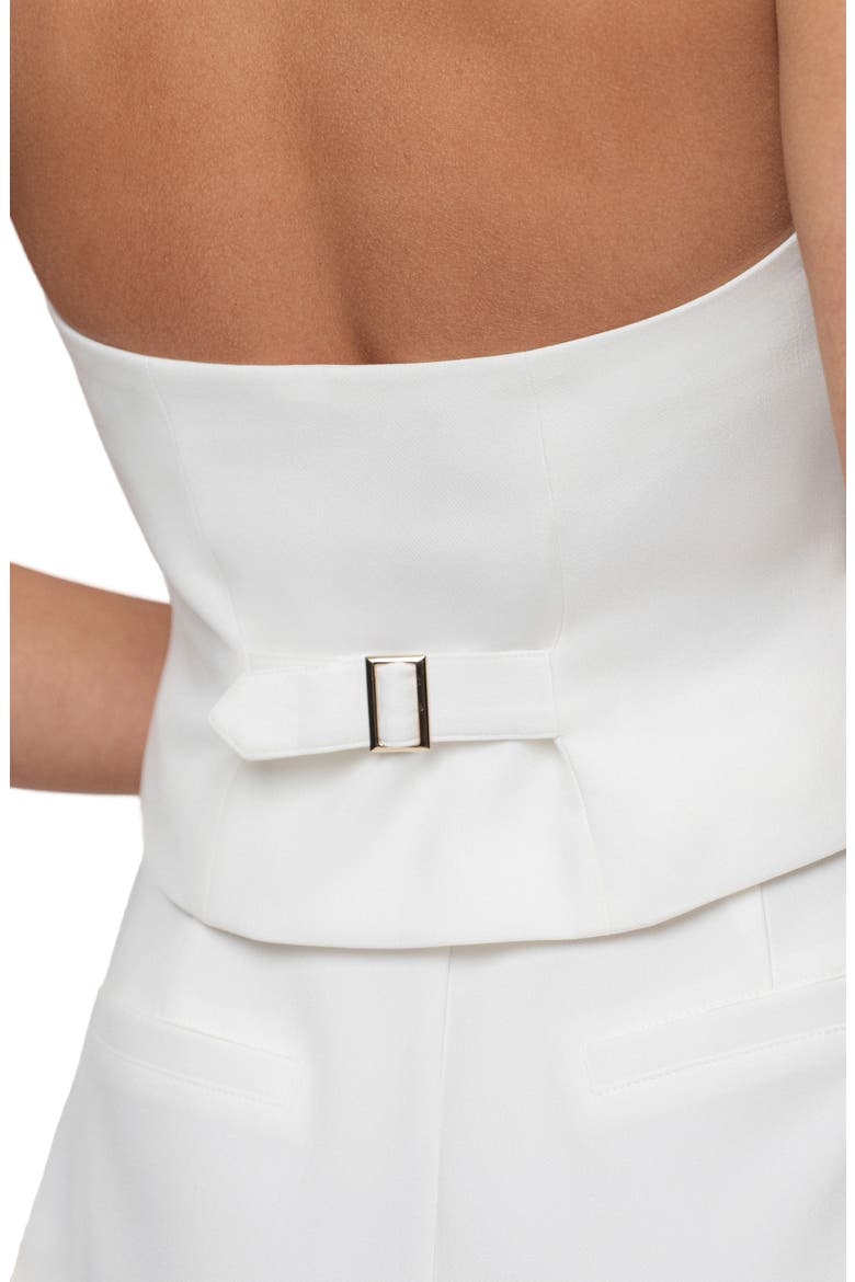 Luxe Halter Vest, Alternate, color, IVORY