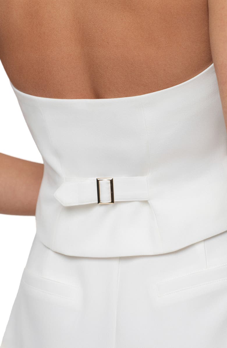 JLUXLABEL Luxe Halter Vest, Alternate, color, Ivory