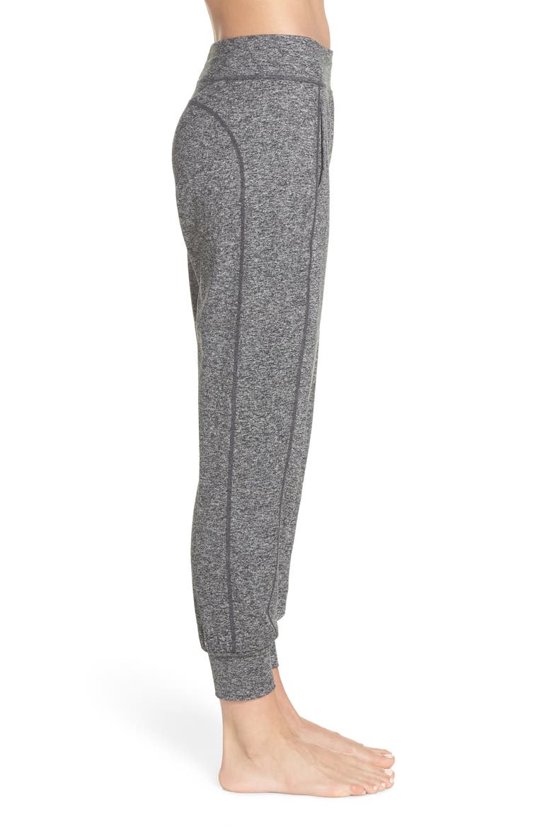 Gary Yoga Trousers, Alternate, color, MARL BLACK