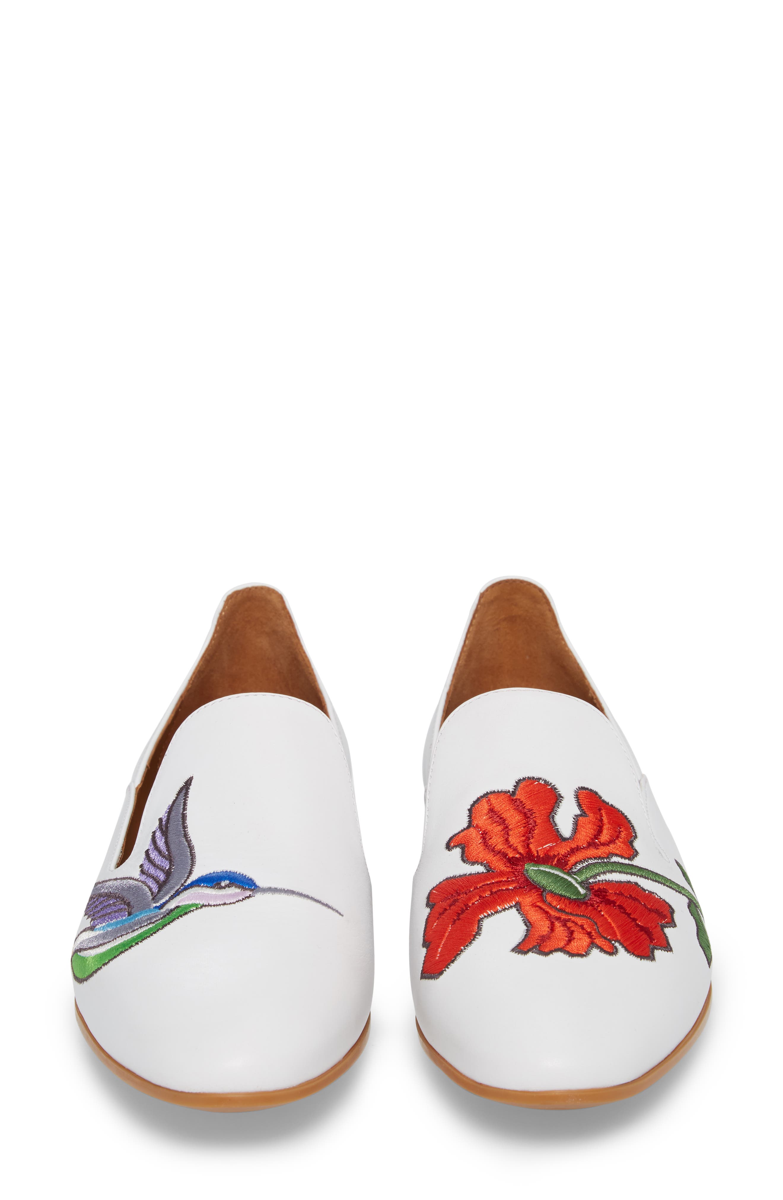 Aquatalia Emmaline Embroidered Loafer, Alternate, color, 