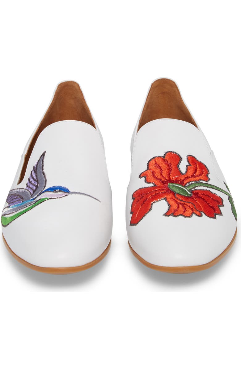 Aquatalia Emmaline Embroidered Loafer, Alternate, color,