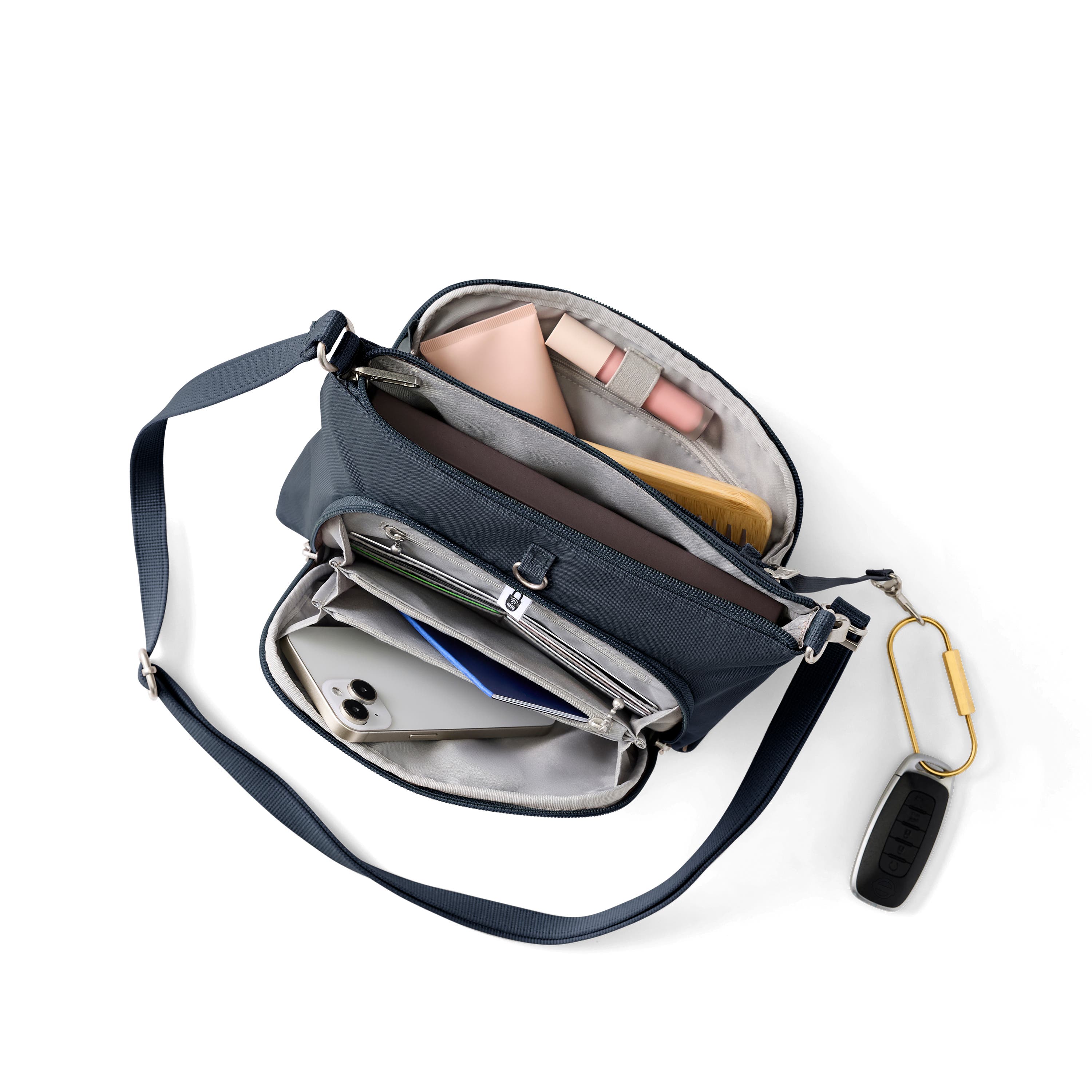 Securtex Anti-Theft Keepsake Crossbody, Alternate, color, FRENCH NAVY