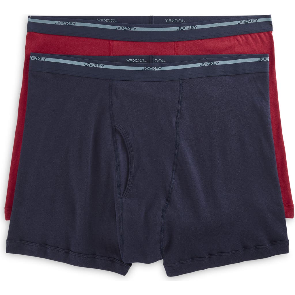 Jockey Big & Tall 2-pk Boxer Briefs in Navy Wine  product