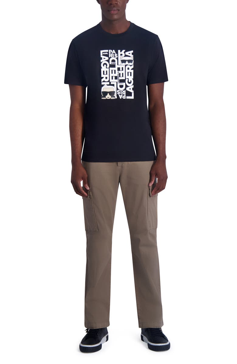 KARL LAGERFELD PARIS Karl & Choupette Graphic T-Shirt, Alternate, color,