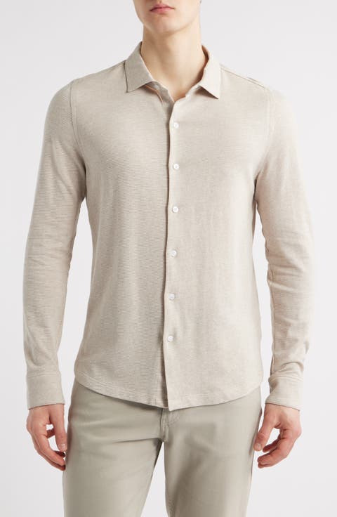 Dobston Cotton Blend Button-Up Shirt