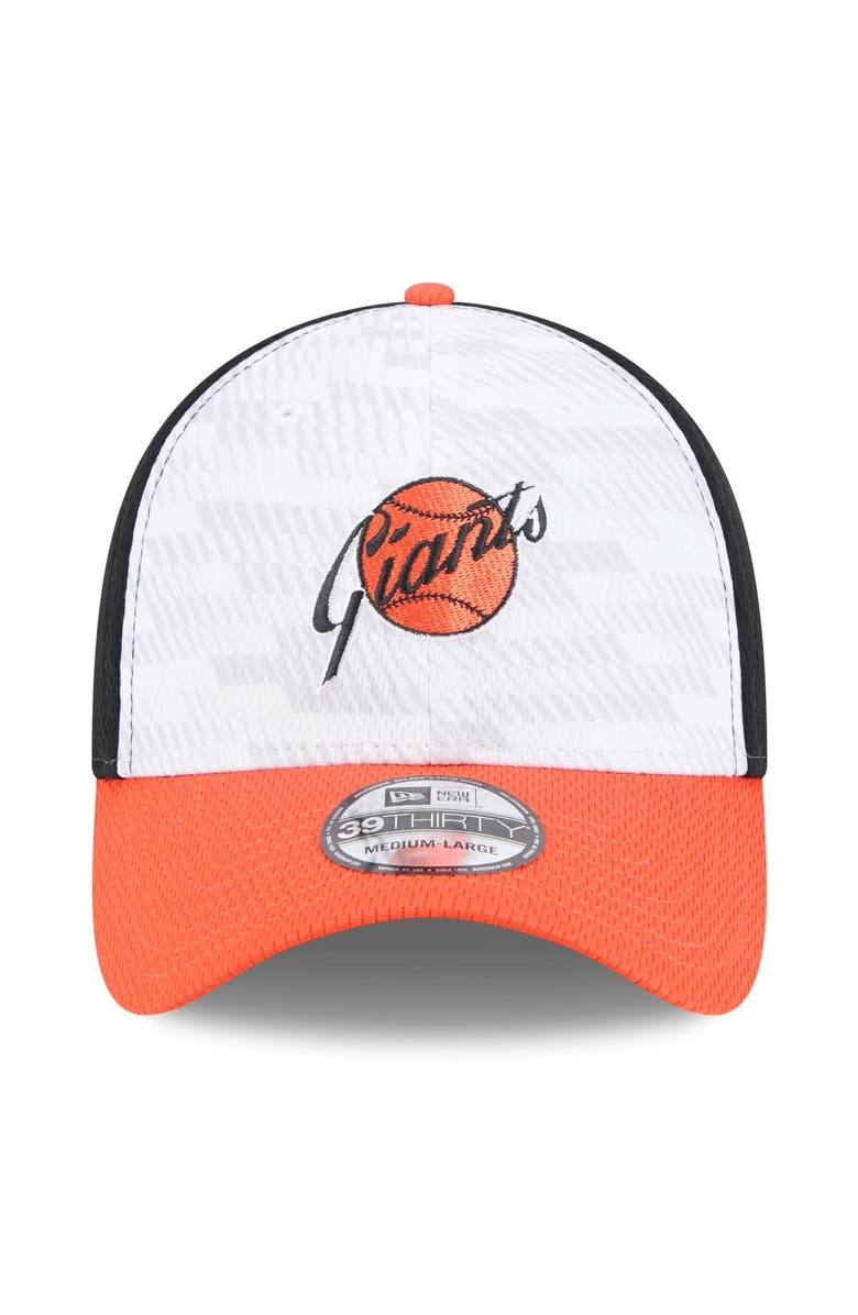 New Era Men's New Era Black/Orange San Francisco Giants 2025 MLB Clubhouse 39THIRTY Flex Hat, Alternate, color, Black