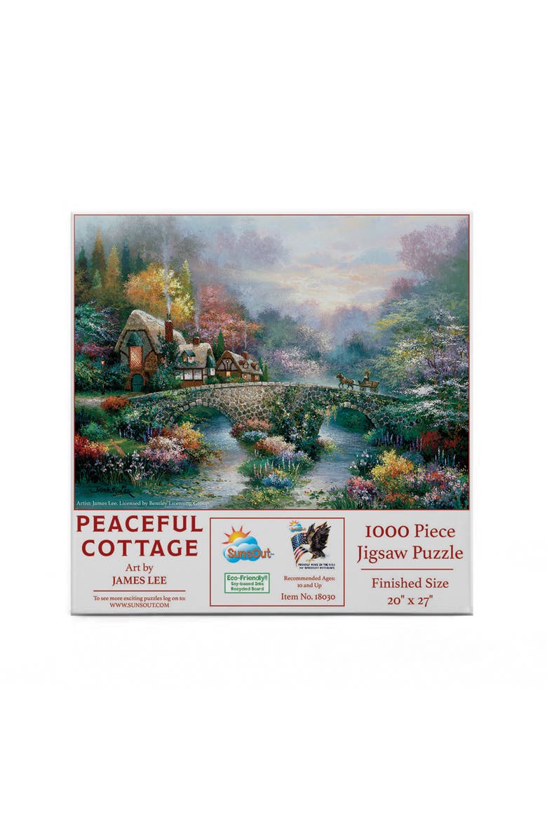 Sunsout Peaceful Cottage 1000 piece Jigsaw Puzzle for Adults, Alternate, color, Multicolor