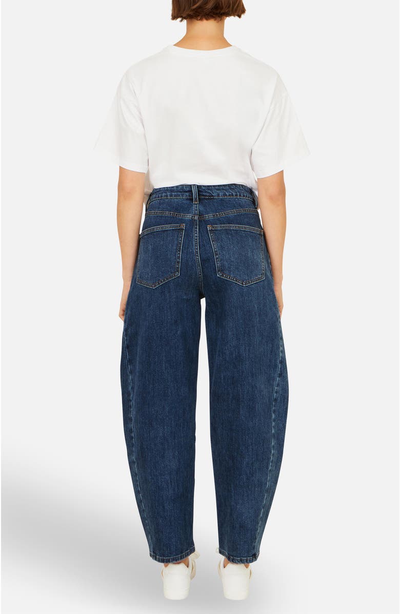 Yumi Denim Barrel Relaxed Fit Jeans, Alternate, color, Blue