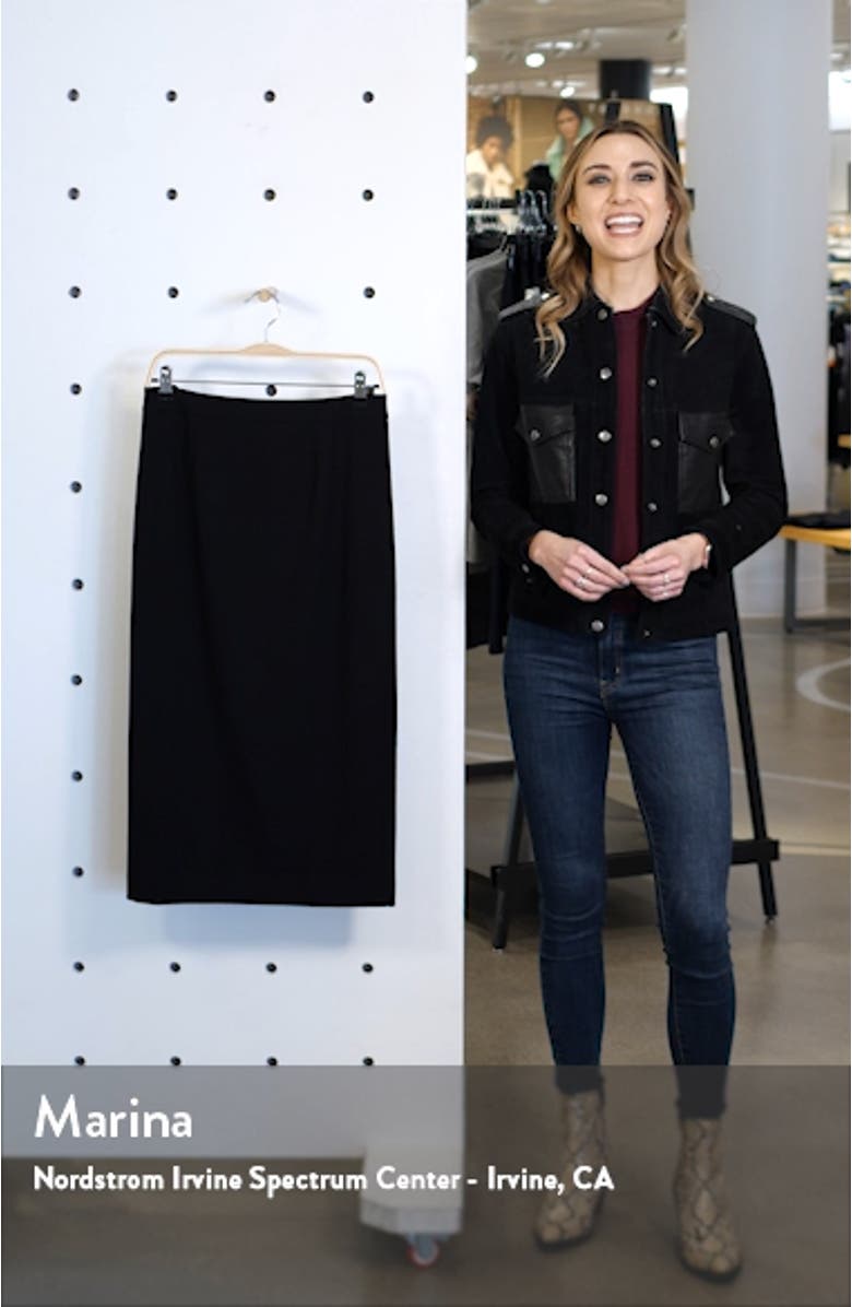 Stretch Twill Pencil Skirt, sales video thumbnail