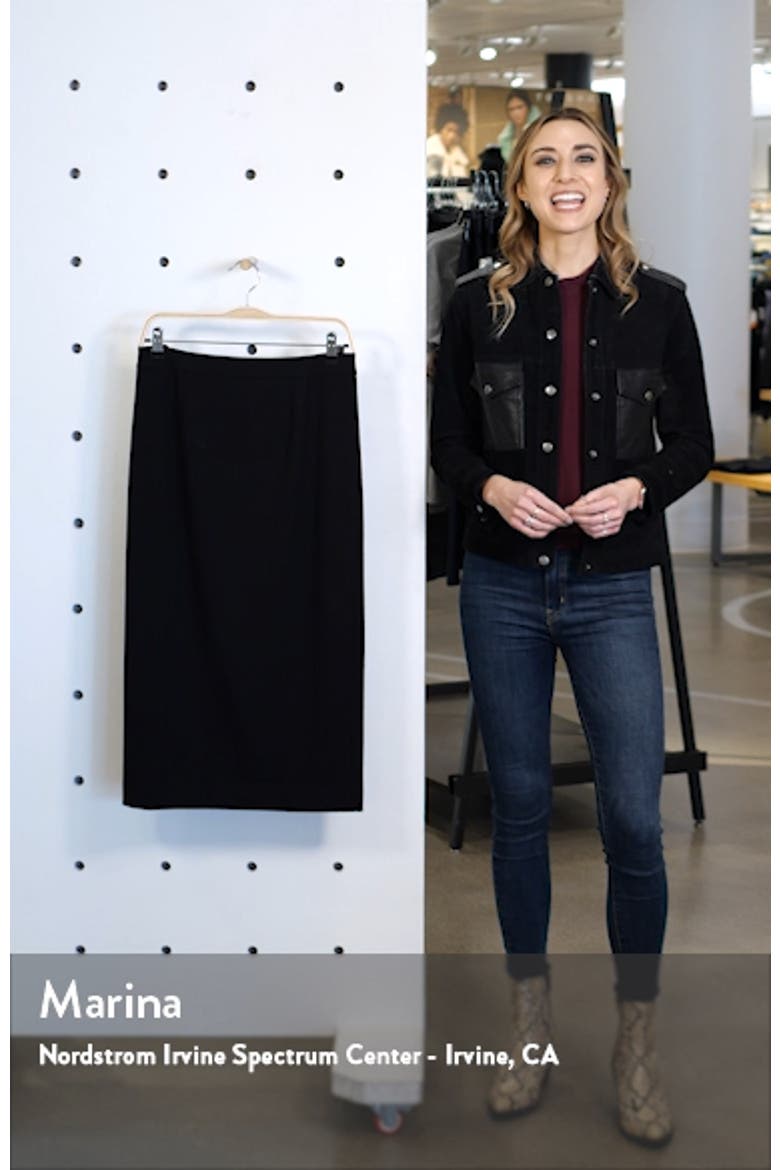 Stretch Twill Pencil Skirt video