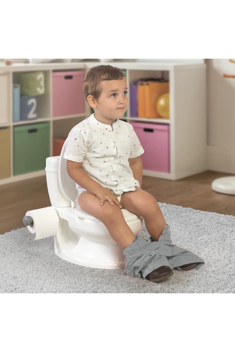 Educational Potty Training Toilet for Kids 18 Months, Alternate, color, White