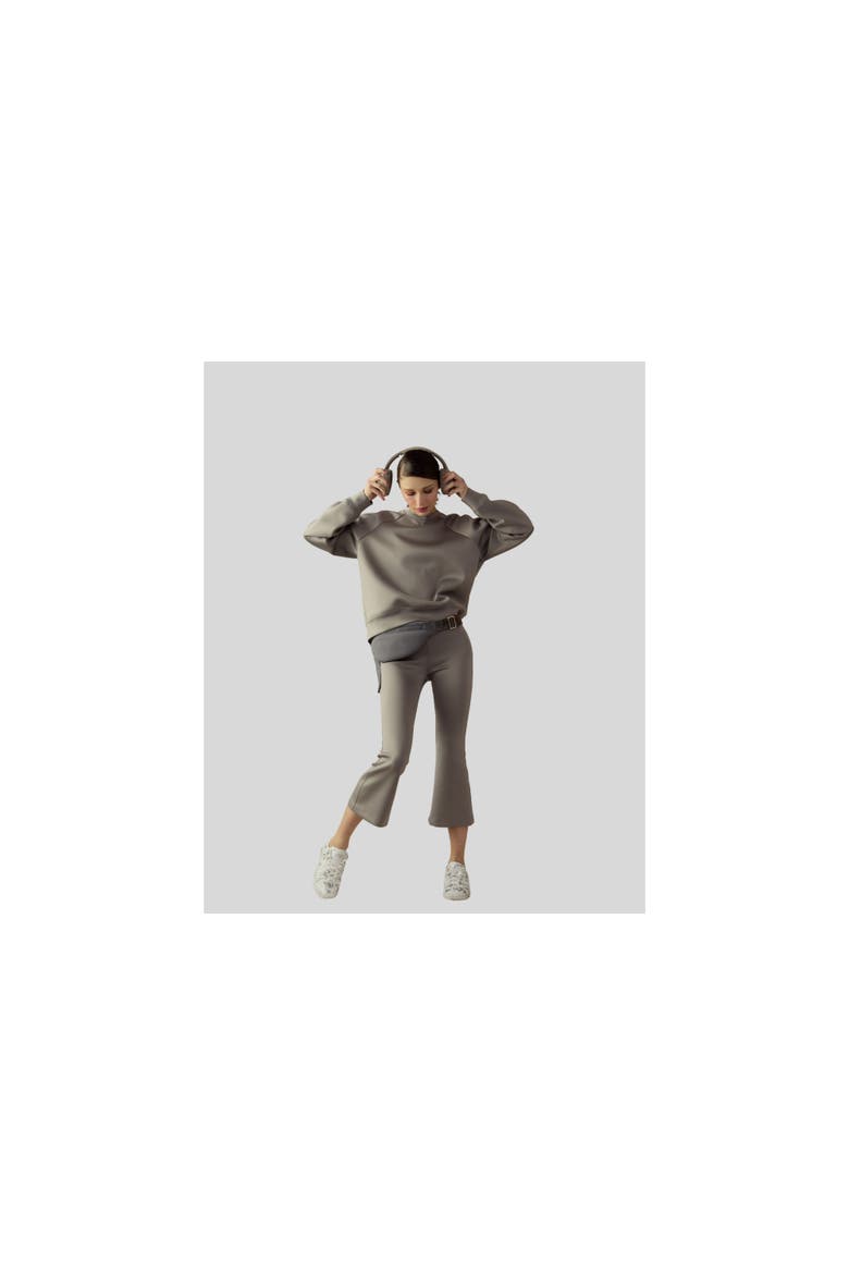 Bonded Pullover Sweatshirt, Alternate, color, Grey